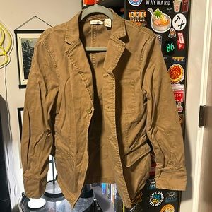 Mens DKNY Khaki Blazer! Size Small! Mens Fashion!